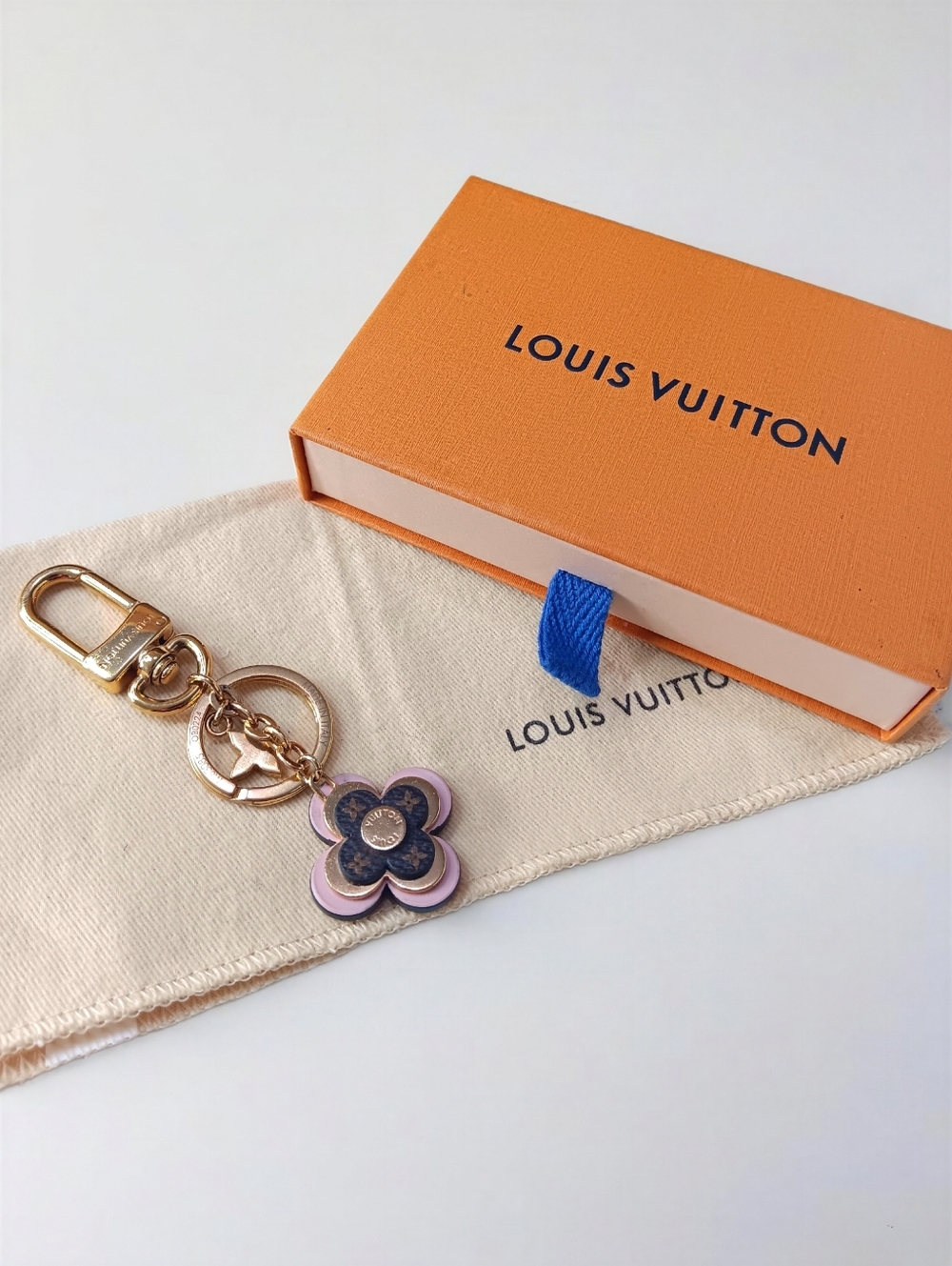 Louis Vuitton Blooming Flowers BB Bag Charm Key Holder Pink Monogram ✨ Box - Picture 4 of 14